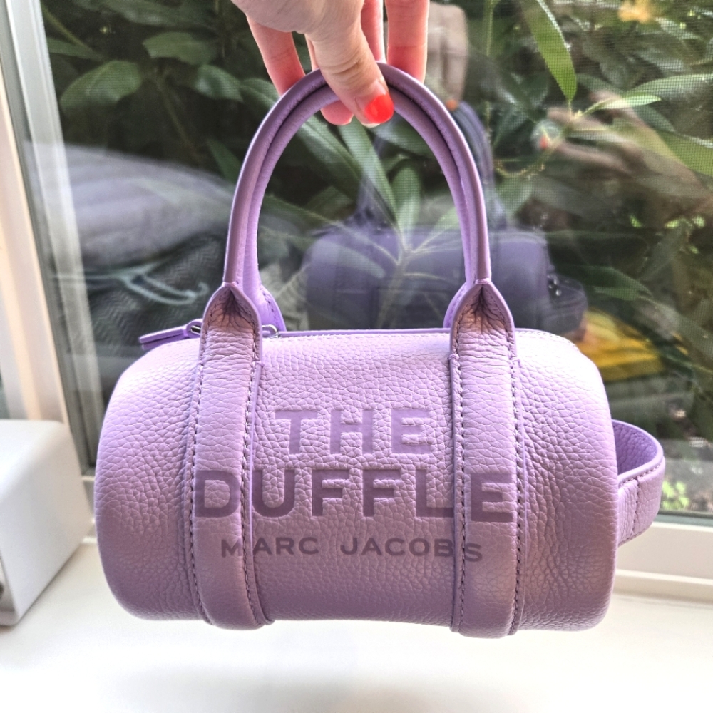 Marc Jacobs Purple Mini Duffle Bag with Structured Design - Picture 3 of 6